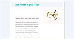 Desktop Screenshot of kosmetikpedicure.ch